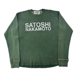 Satoshi Nakamoto Logo Studded Thermal Green