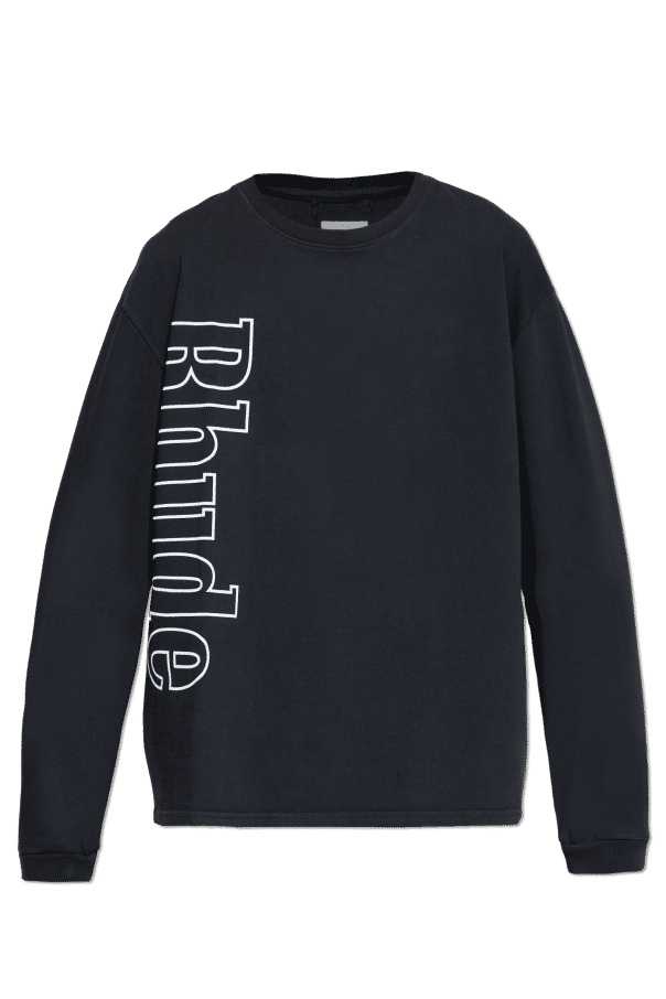 Rhude Vertical Logo Longsleeve Tee "Black"