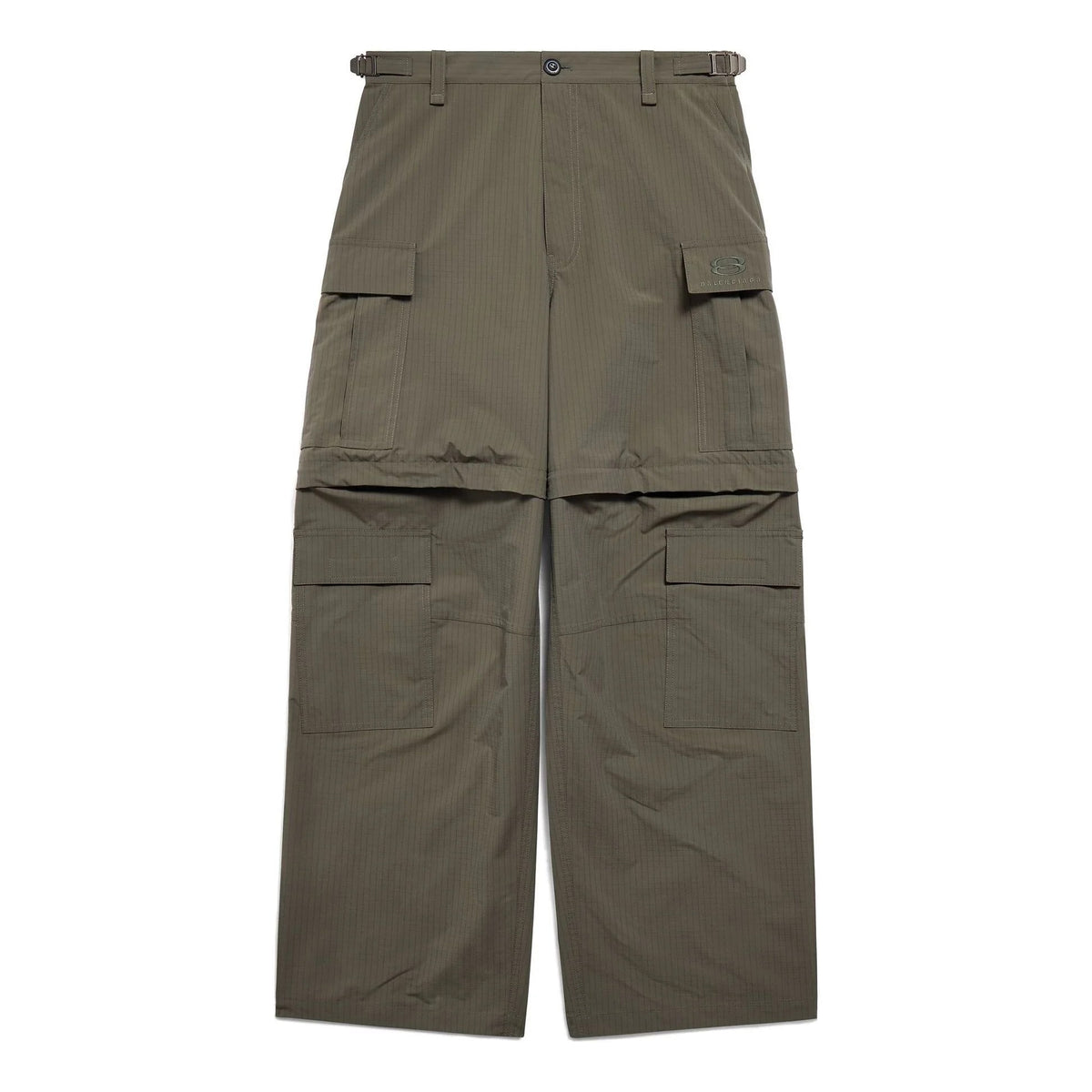 Balenciaga Unity Logo Nylon Cargo Pants Green