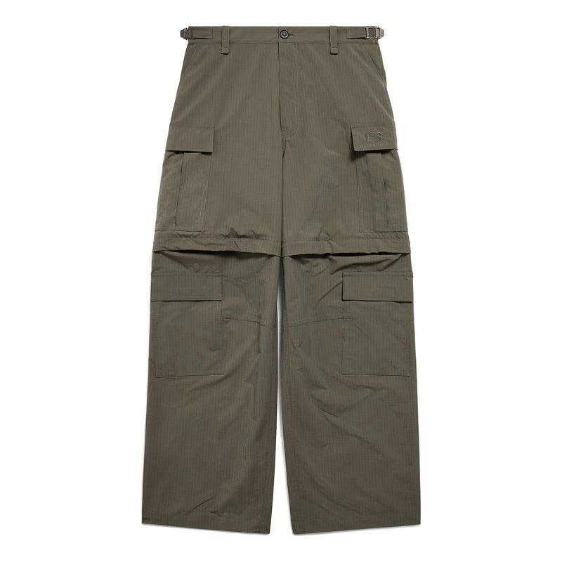 Balenciaga Unity Logo Nylon Cargo Pants Green