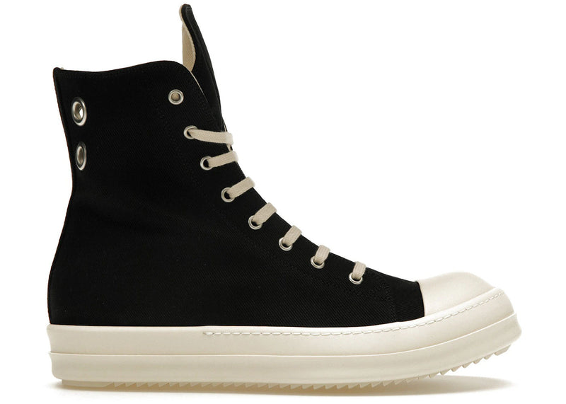 Rick Owens DRKSHDW High Top Black Milk Sneaker