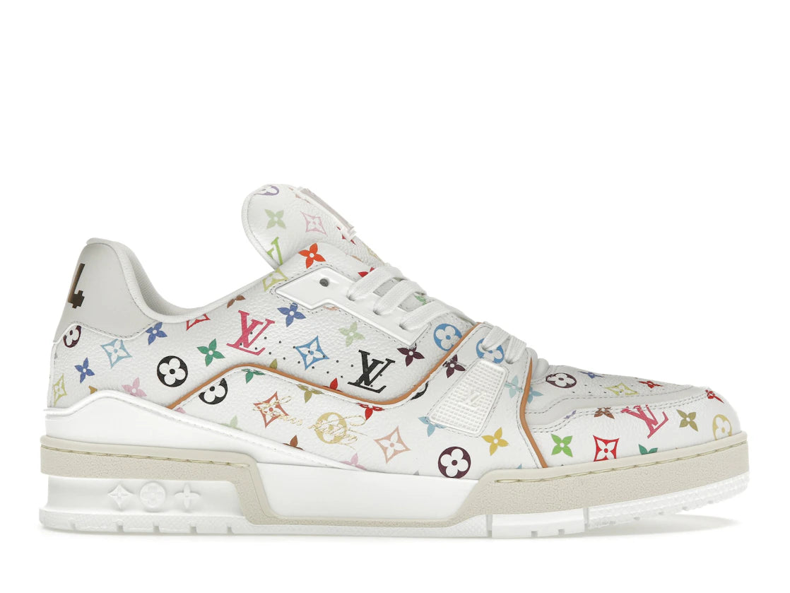 Louis Vuitton LV Trainer Takashi Murakami White