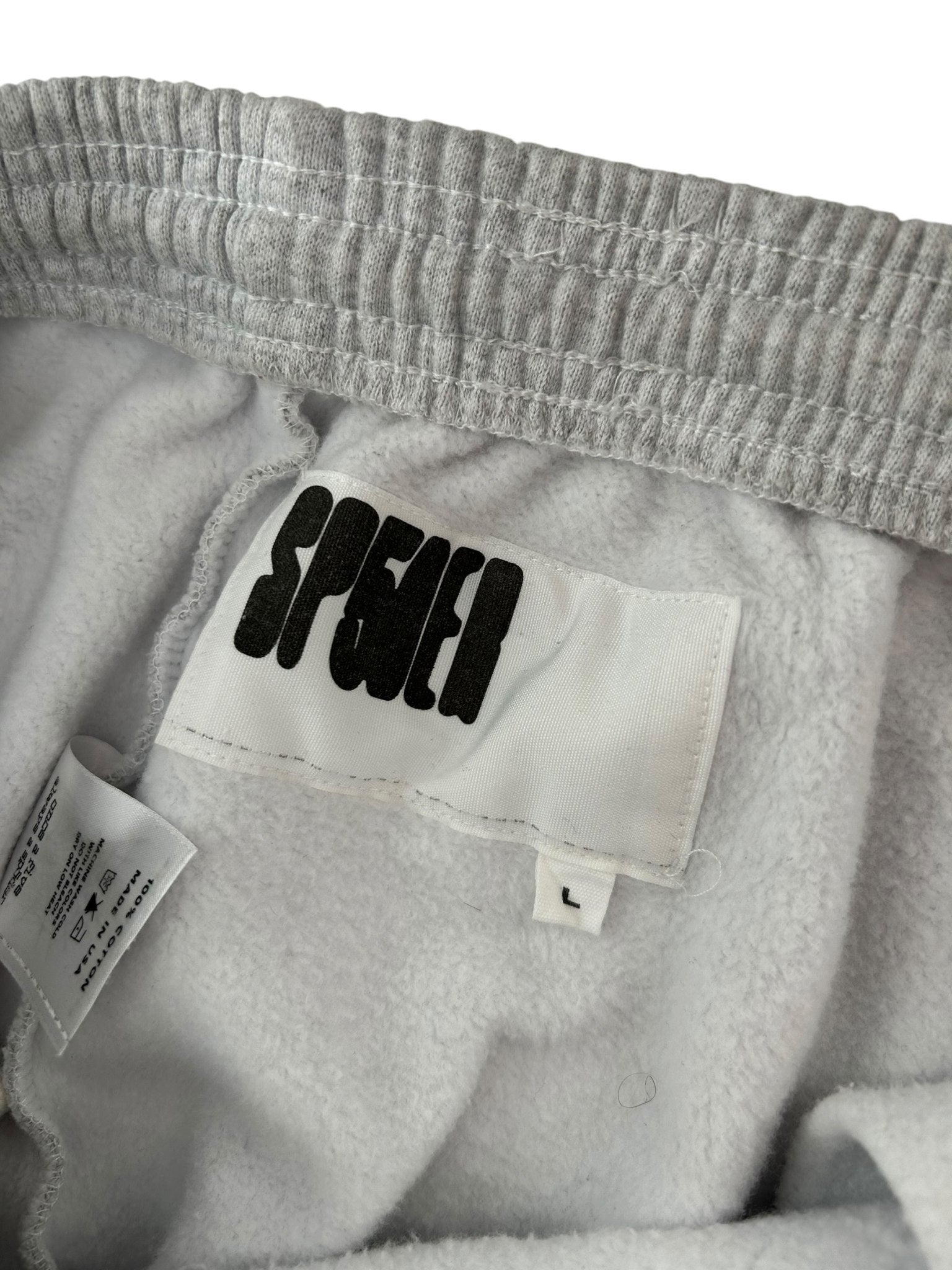 Sp5der Atlanta Wide Leg Sweatpant Heather Grey