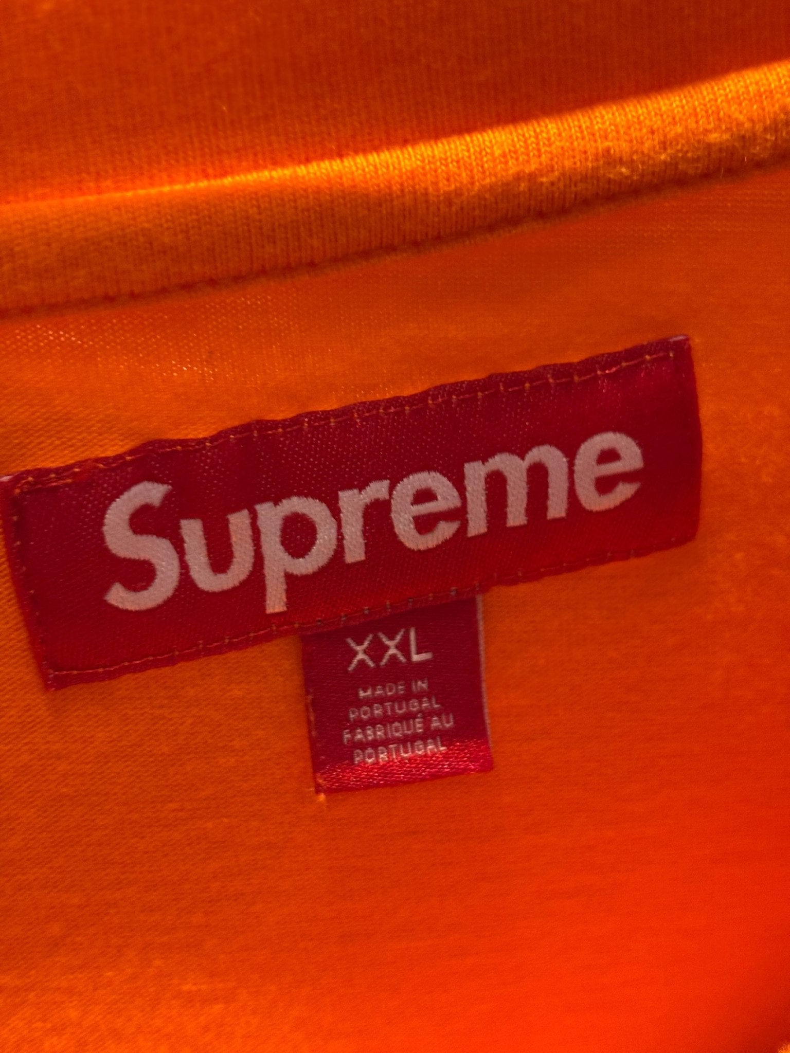 Supreme Logo Longsleeve Orange