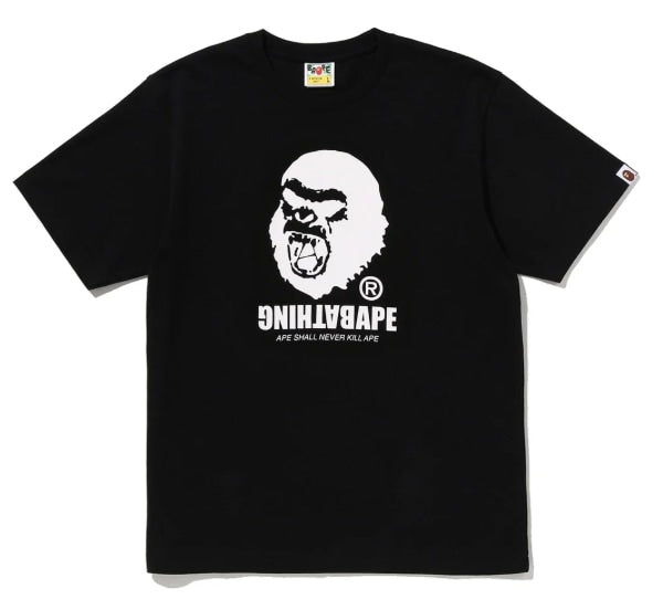 Bape Graffiti Ape Head Tee Black