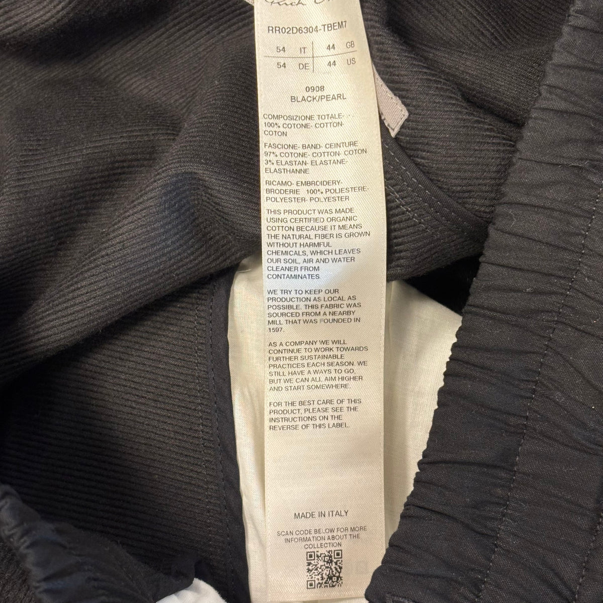 Rick Owens Porterville Long Boxers Black
