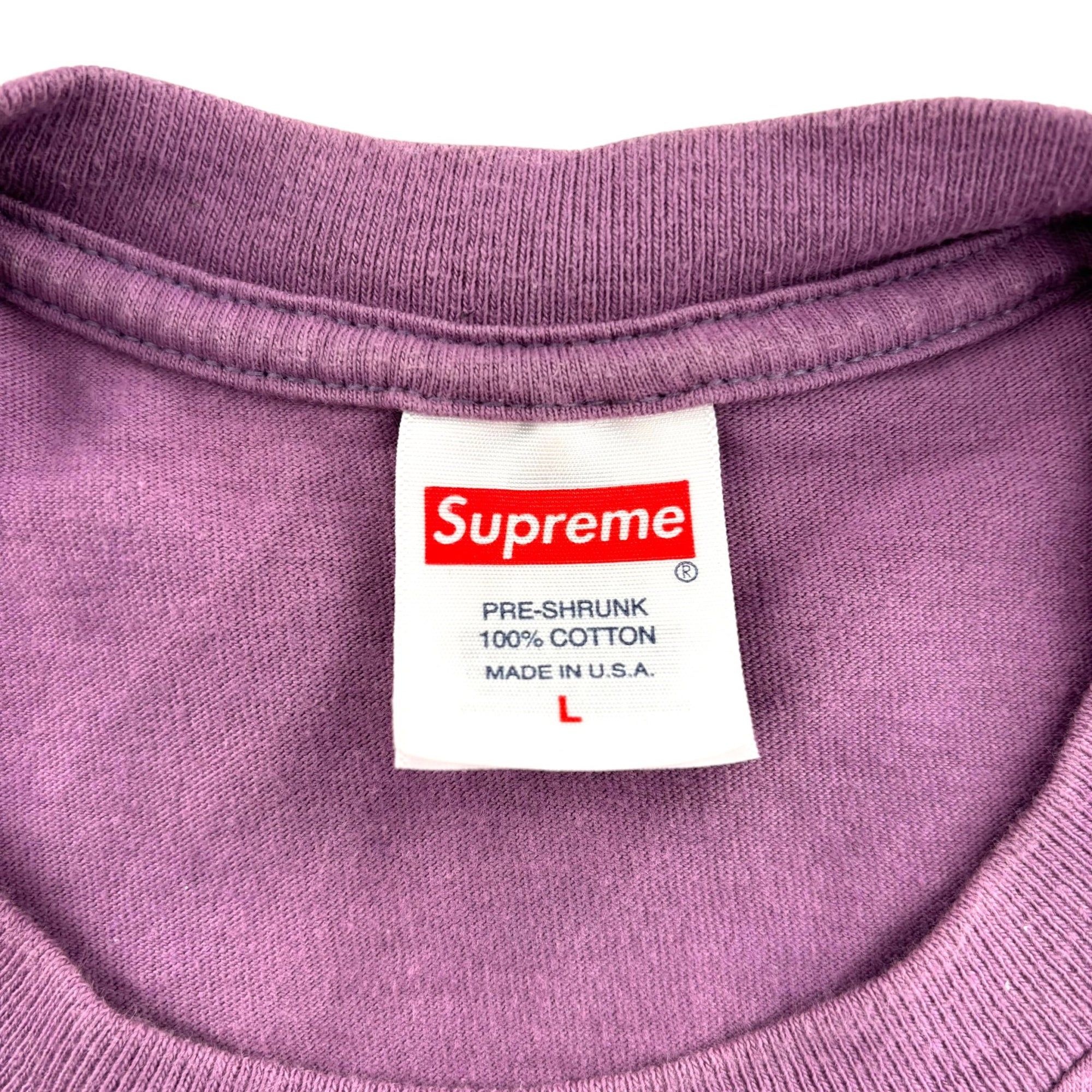 Supreme Tonal Box Logo Tee Dusty Purple