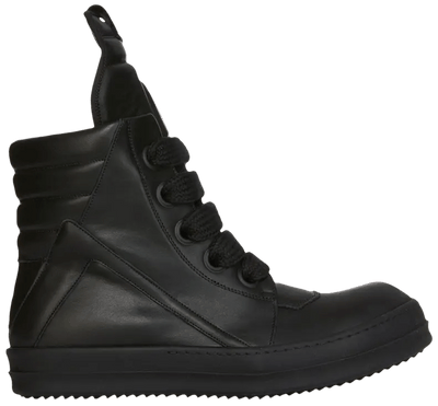 Rick Owens Lido Jumbo Laced Geobasket High Black