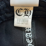 Chrome Hearts Dagger Denim Baseball Hat Black White