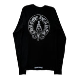 Chrome Hearts Deadly Doll Horseshoe Waffle Thermal Long Sleeve Black