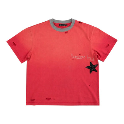 Boredom Kills Stardom Tee Red
