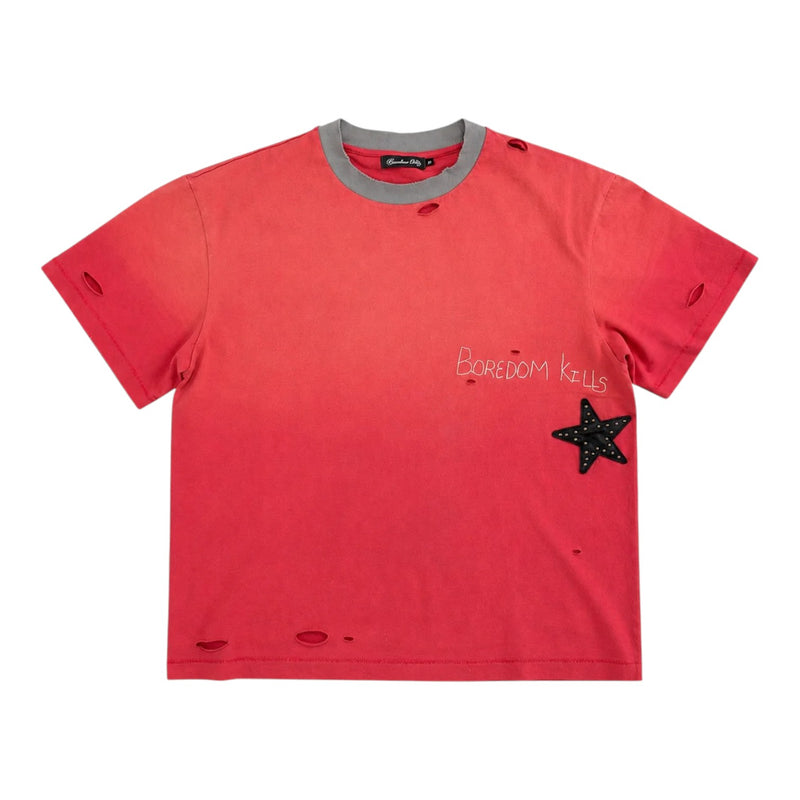 Boredom Kills Stardom Tee Red
