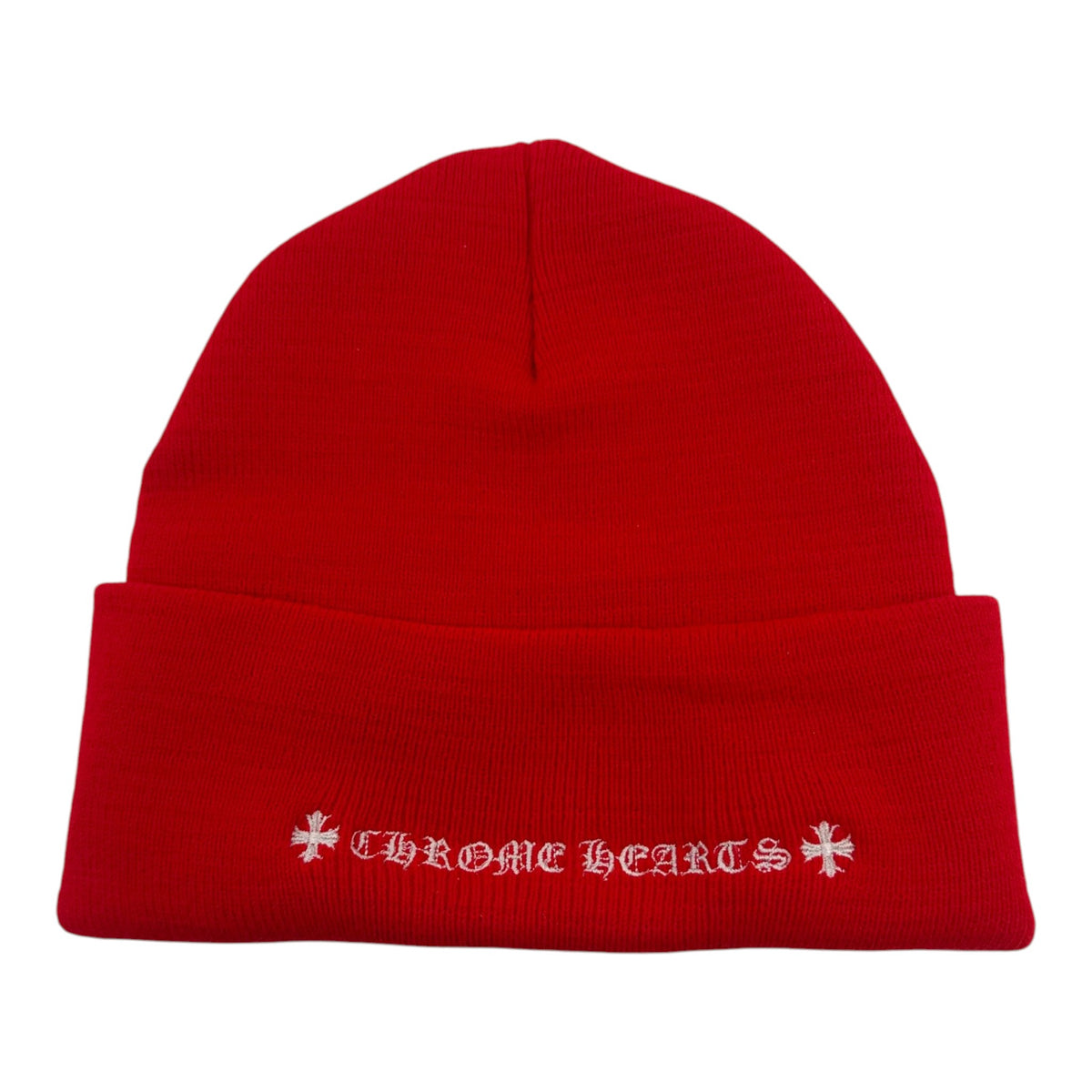 Chrome Hearts CH Logo Beanie Red