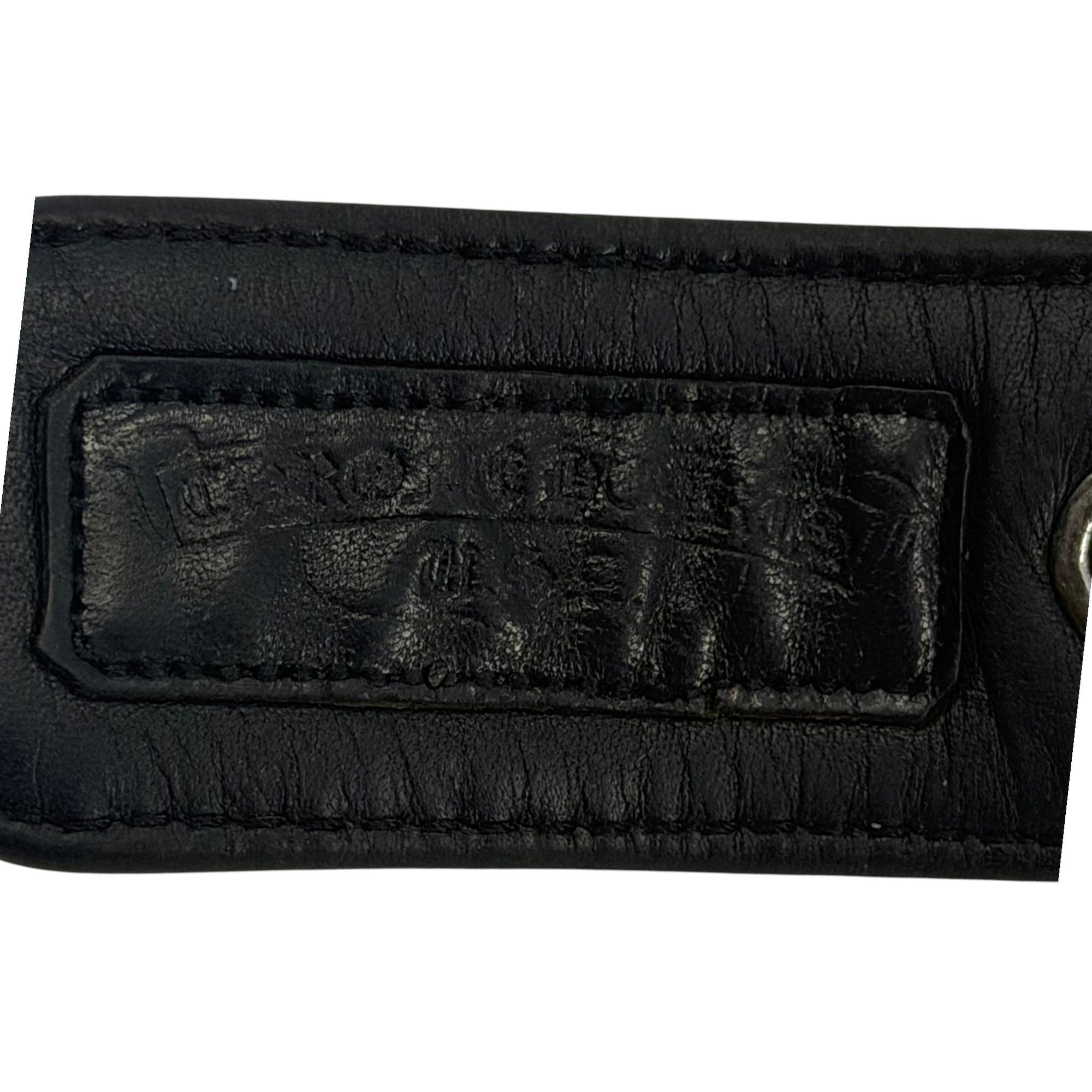 Chrome Hearts Loaded Grommet Belt Strap Black