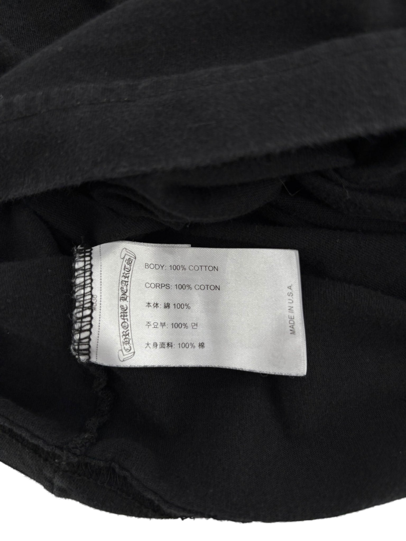 Chrome Hearts Miami Horseshoe Pocket L/S Tee Black
