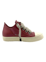 Rick Owens Jumbo Lace Leather Low Sneakers "Thulian"