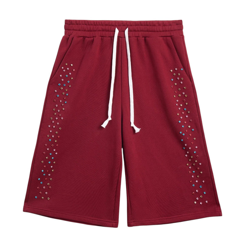 Cactus Valley Crystal Cactus Sweat Shorts Maroon