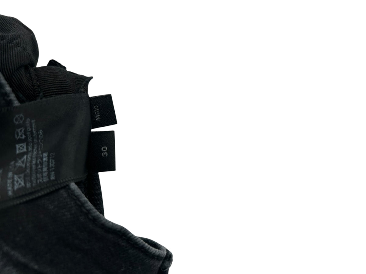 Amiri MX1 Jeans Black Blue Flannel Ribbed