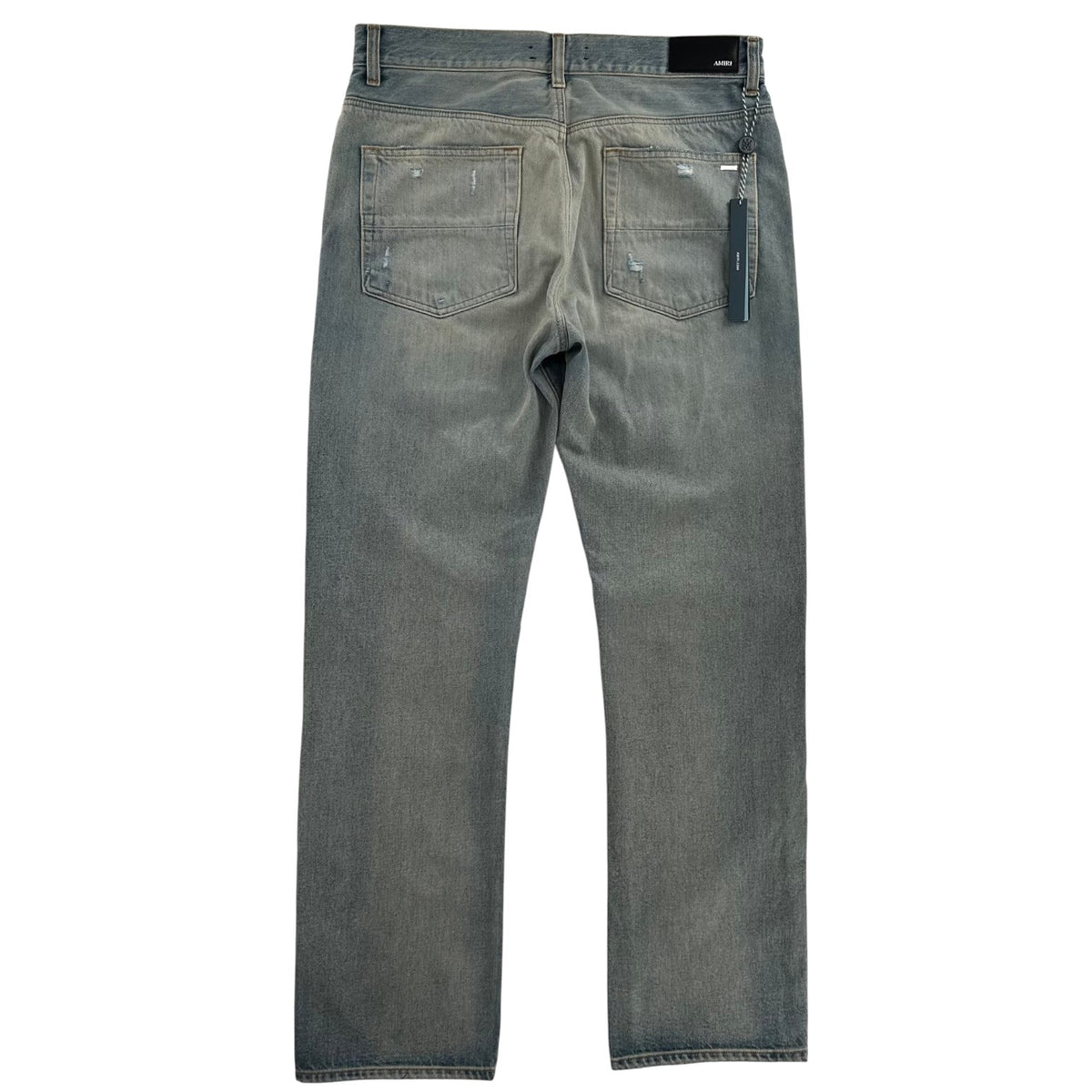 AMIRI Suede Straight Mx1 Jeans Antique Indigo