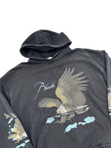 Rhude Eagle Hoodie Washed Black