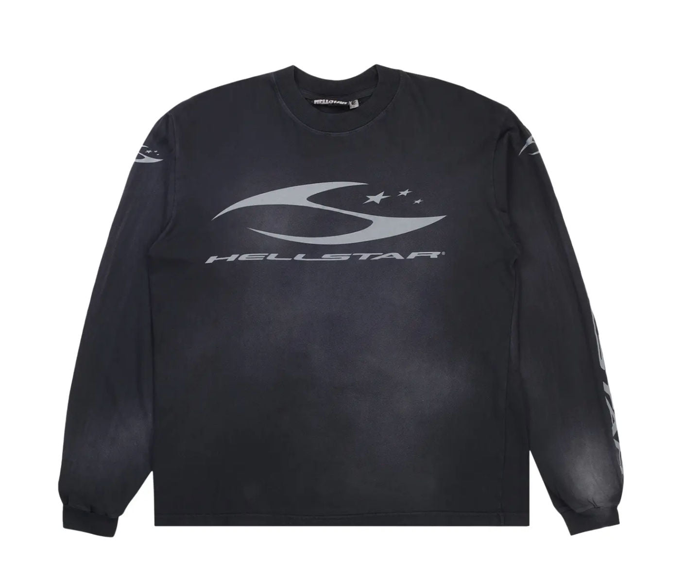 Hellstar Logo Longsleeve Washed Grey