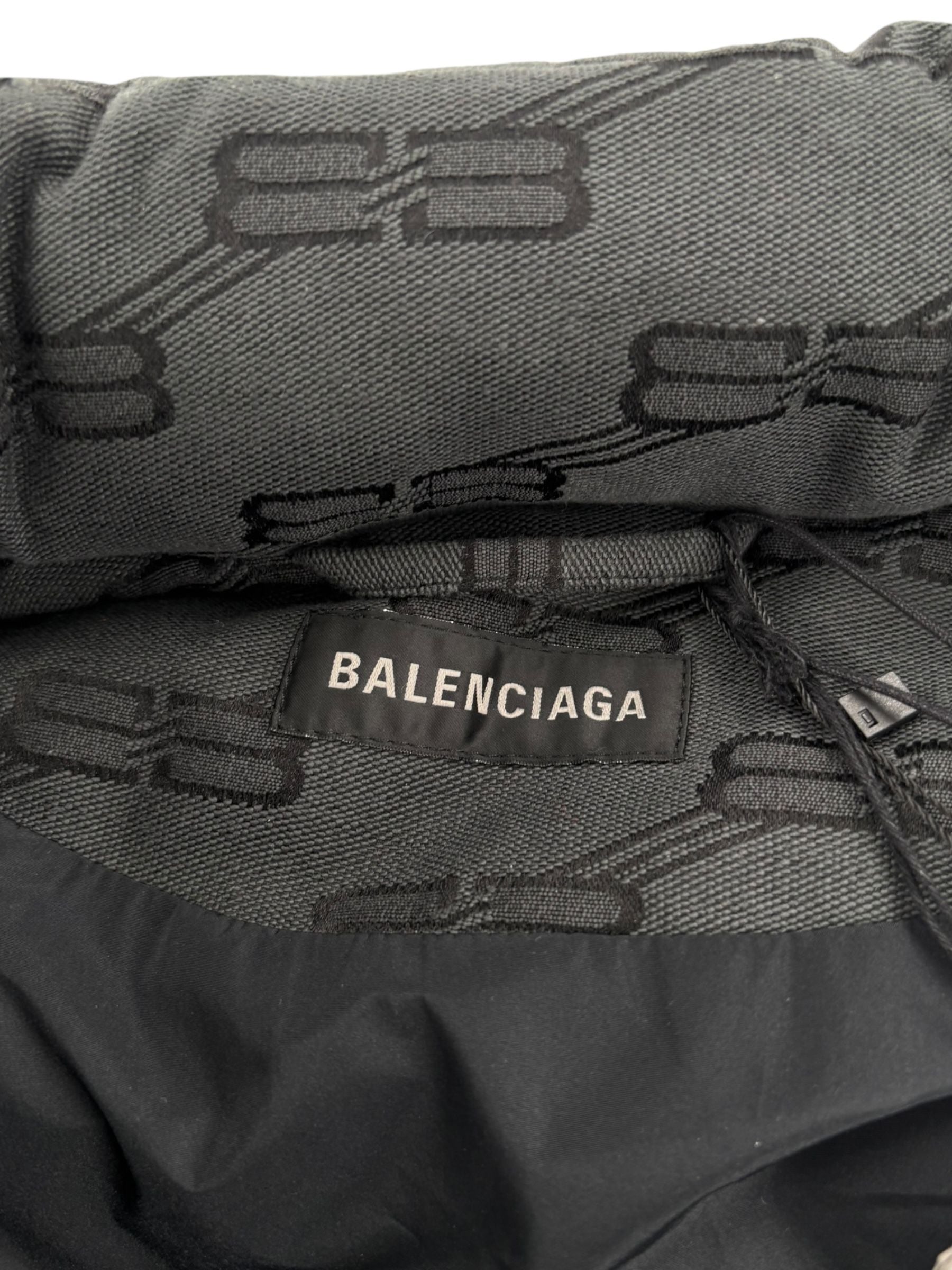 Balenciaga BB All-Over Puffer Jacket Grey