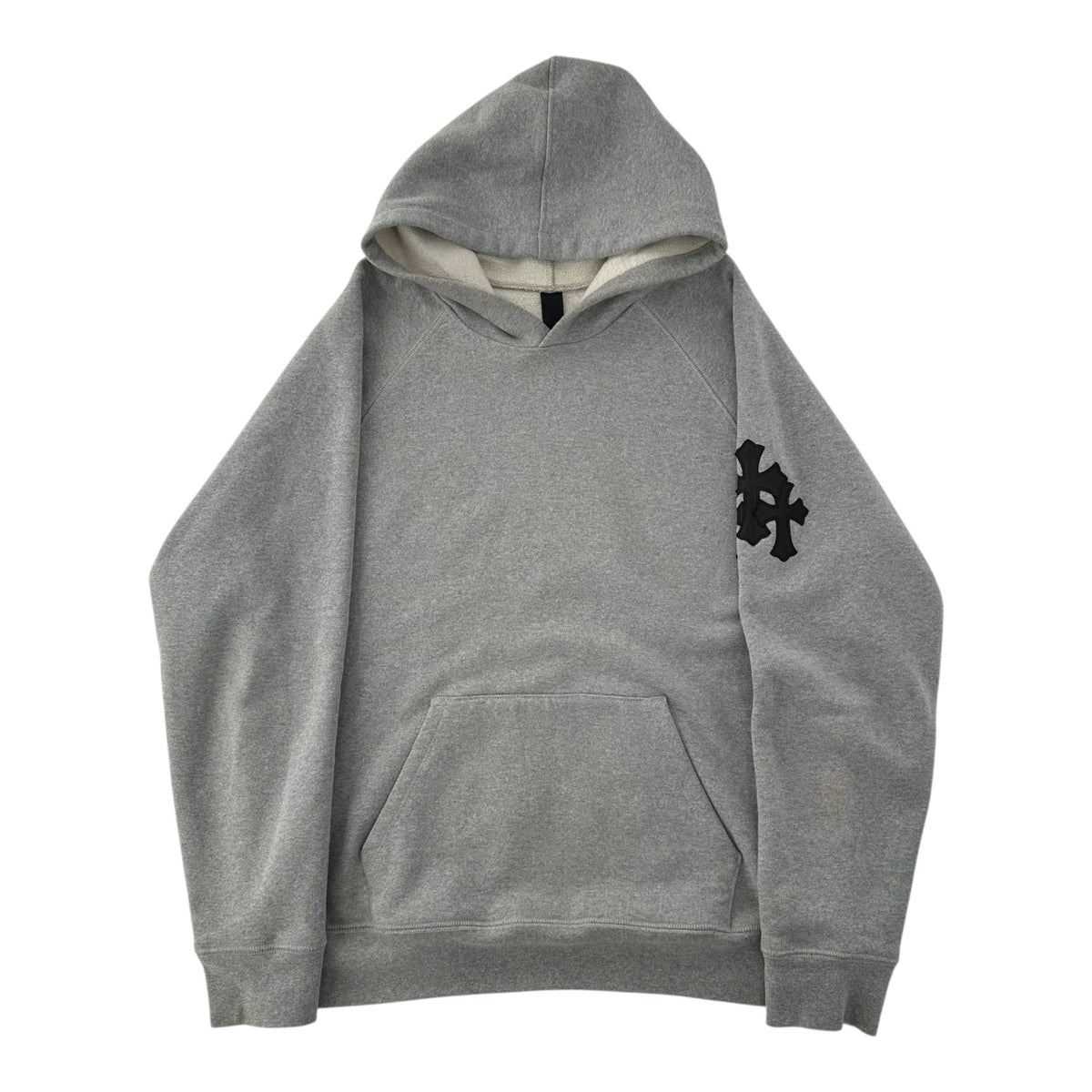 Chrome Hearts Paper Jam Cross Hoodie Grey