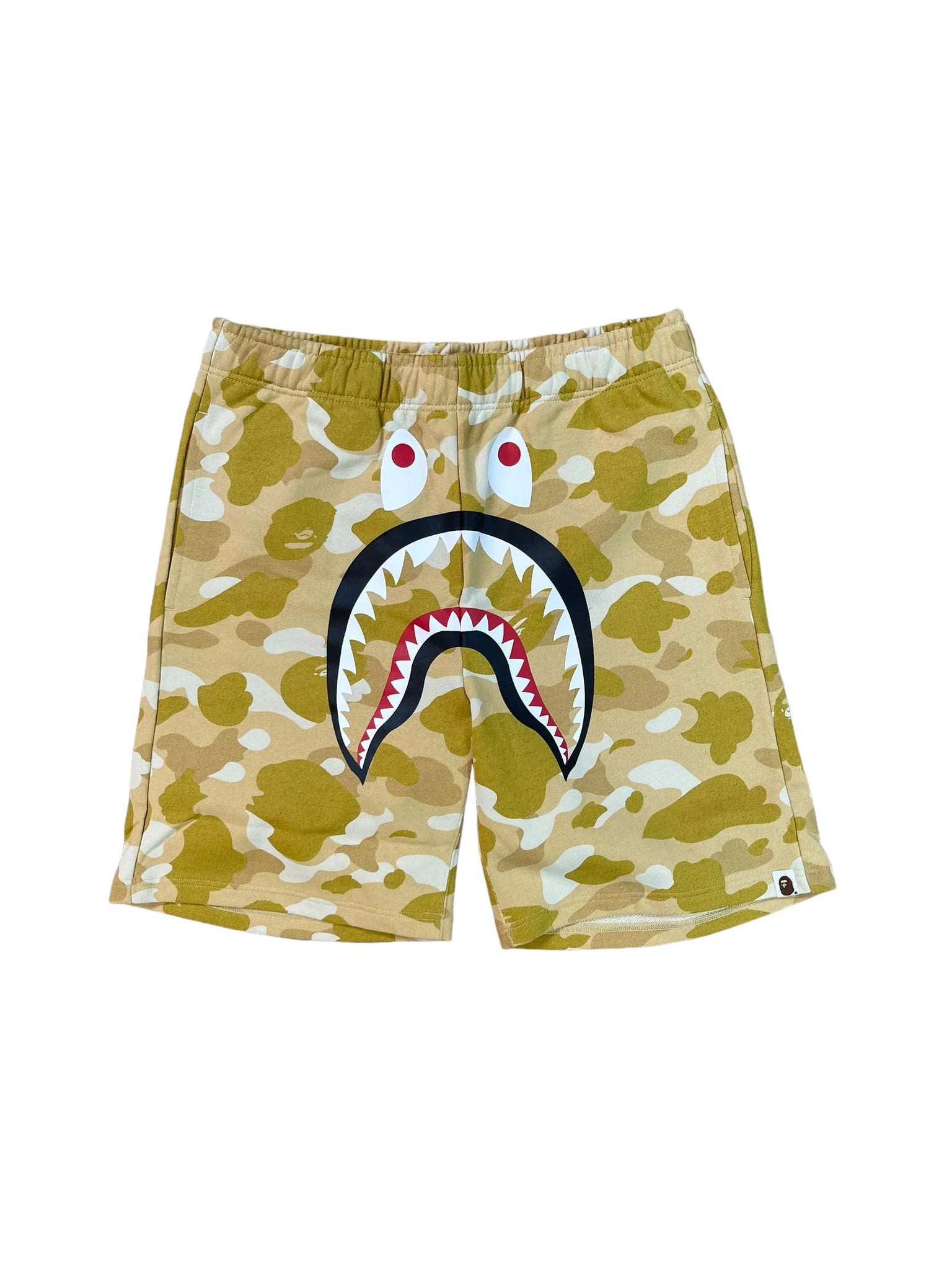 Bape Color Camo Sweat Shorts "Gold"