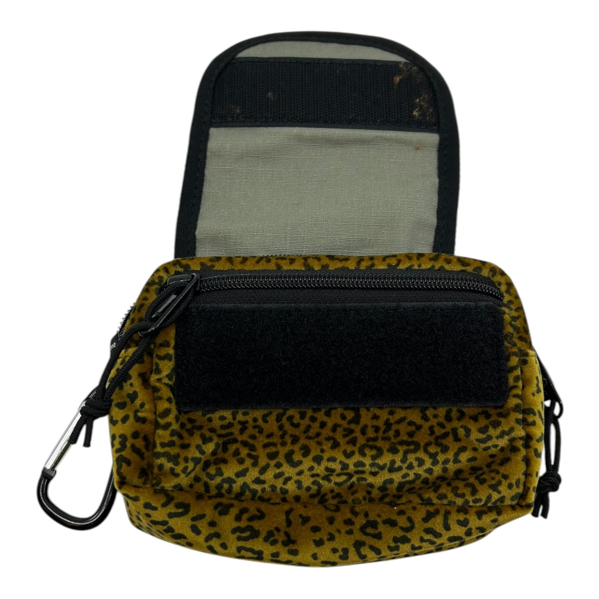 Supreme Velvet Mini Pouch Tan Leopard