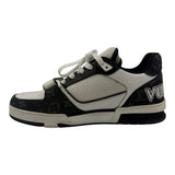 Louis Vuitton Trainer Low Velcro Strap Black Monogram Denim