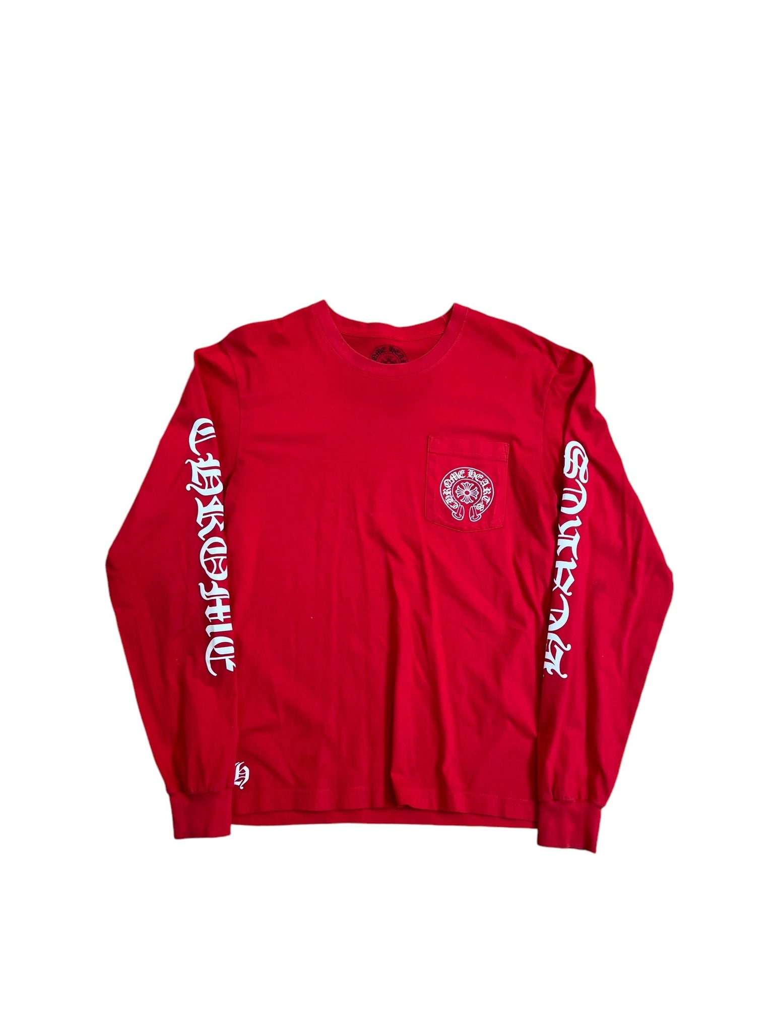 Chrome Hearts Scroll Longsleeve Tee "Red" - Lightly Worn