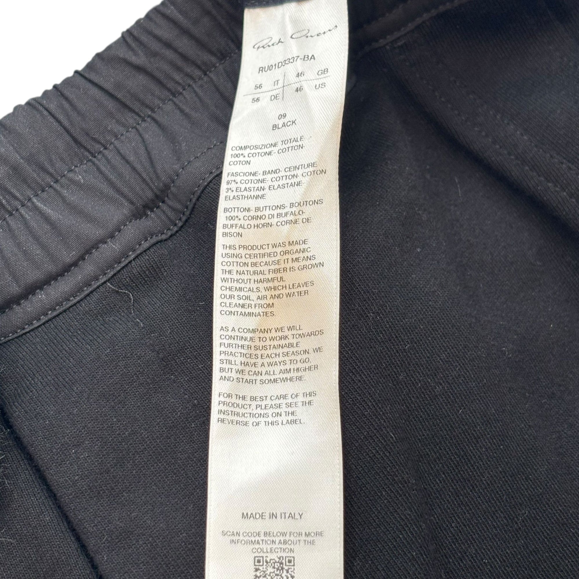 Rick Owens Mastodon Pants Black