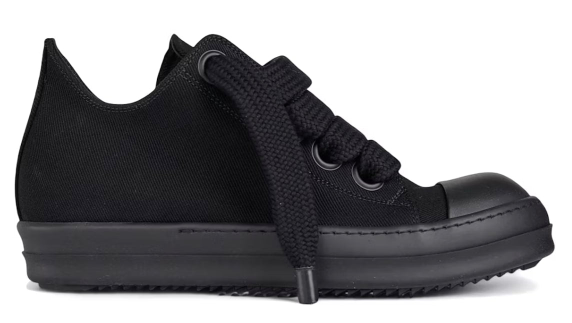 Rick Owens DRKSHDW Jumbolace Low Sneaks Black