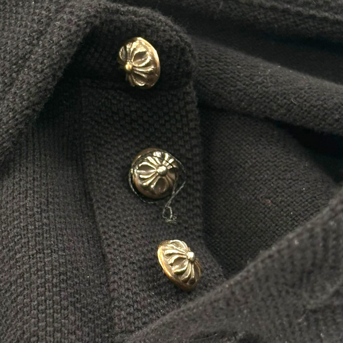 Chrome Hearts Matty Boy Chomper Polo Shirt Black