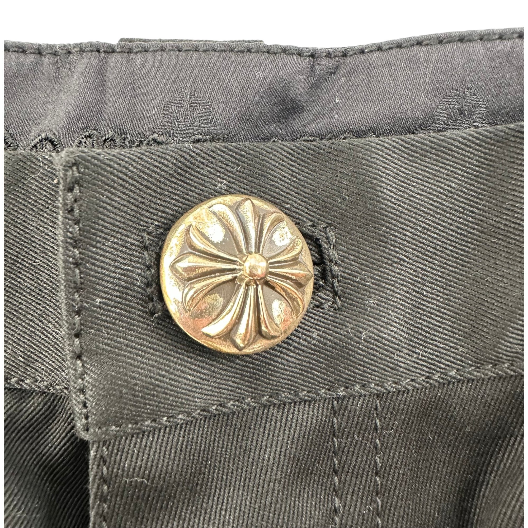Chrome Hearts Double Knee Carpenter Shorts Black