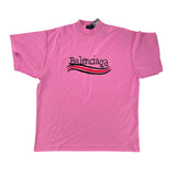 Balenciaga Hand Drawn Political Campaign Logo Pink