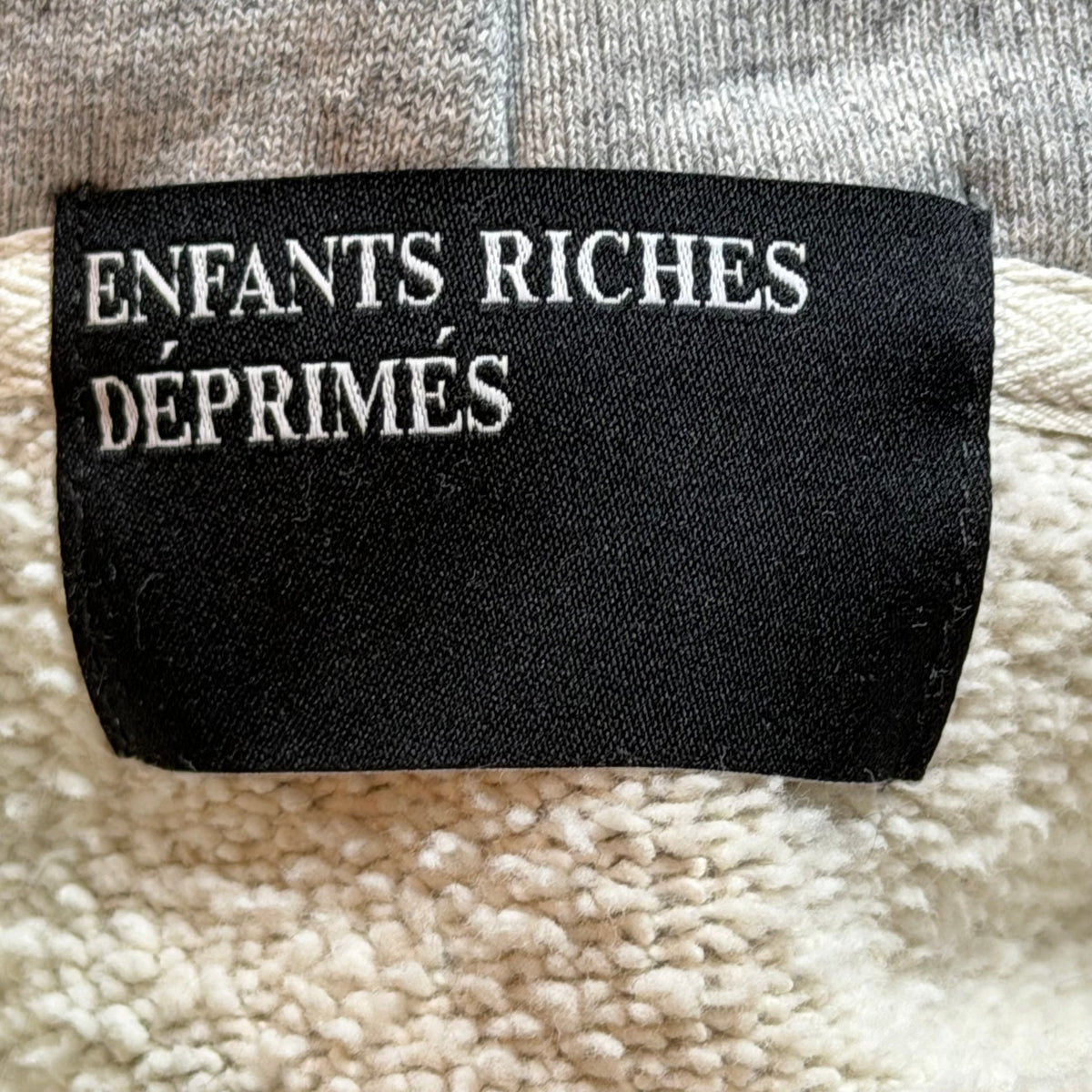 ERD Safety Pin Hoodie Grey Red
