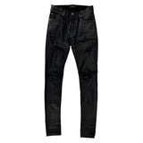 Amiri Mx1 Black Ribbed Waxed Denim