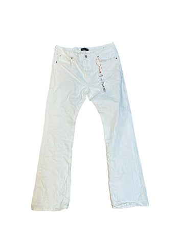 Purple Stretch Flare Jeans "White"