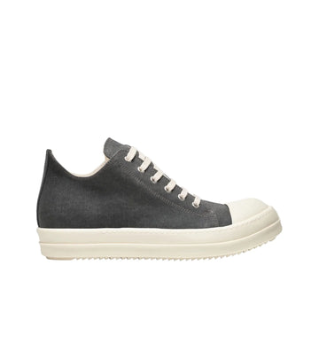 Rick Owens Canvas Ramone Low "Black"