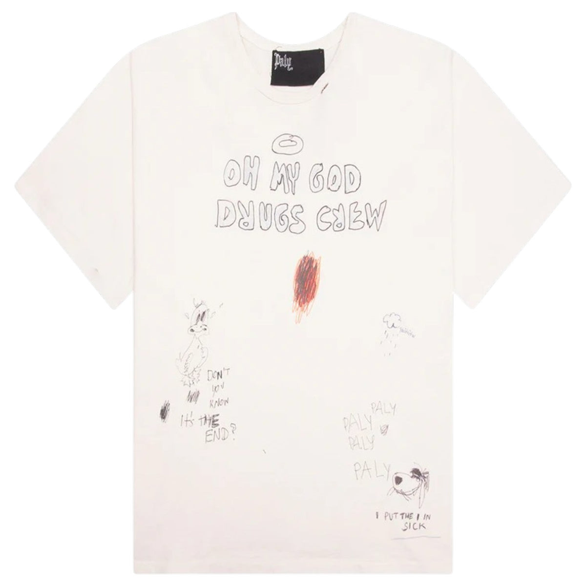 Paly Drugs Crew Tee White