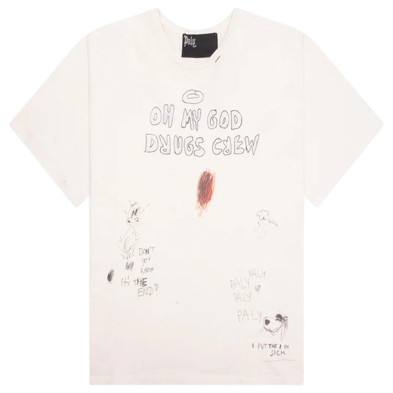Paly Drugs Crew Tee White