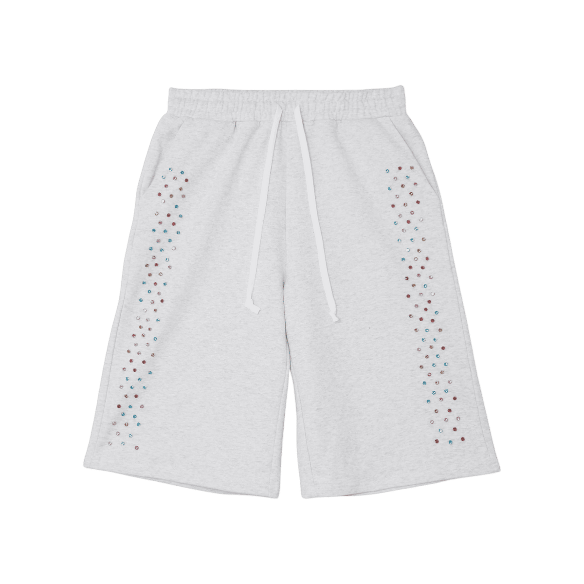 Cactus Valley Crystal Sweat Shorts Grey