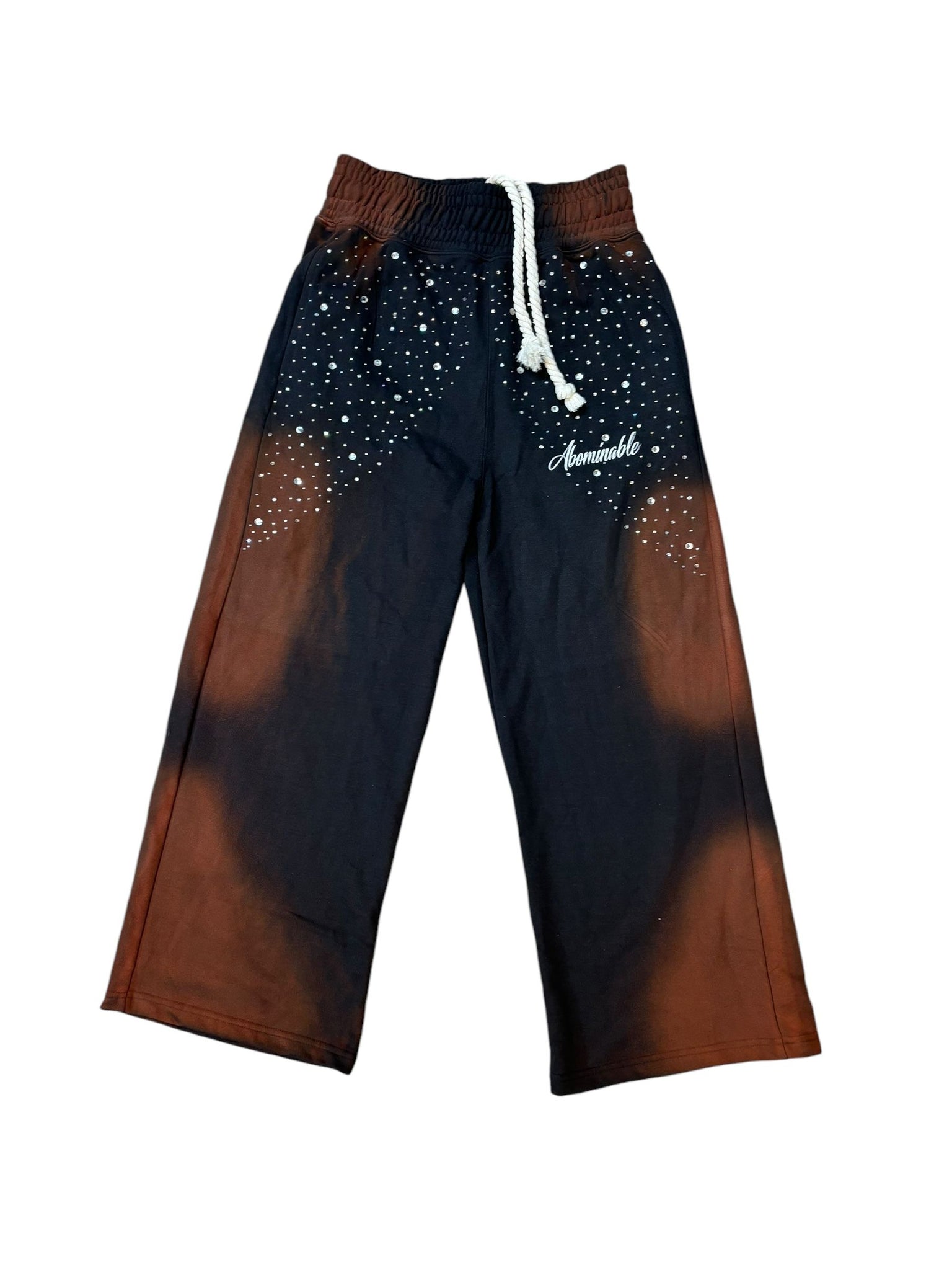 Abominable Crystal Sweatpants "Black/Brown"