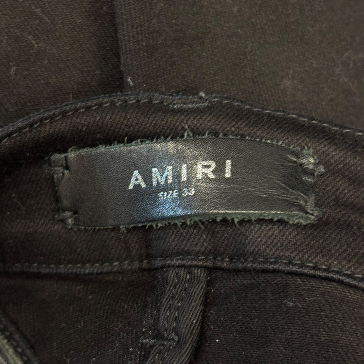 Amiri Black Logo Jeans