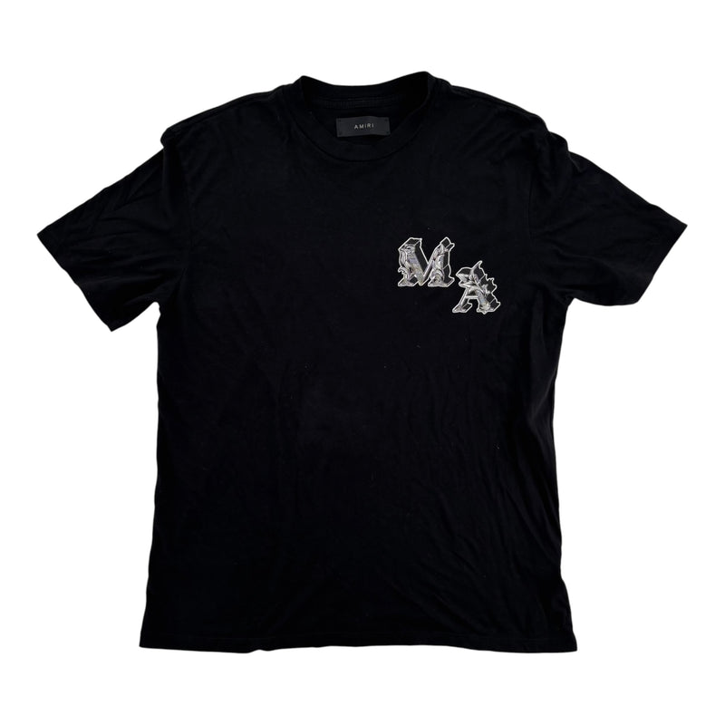 Amiri Angel Logo Tee Black