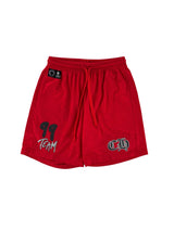 Chrome Hearts x Matty Boy "Team" Mesh Warm Up Jersey Shorts Red