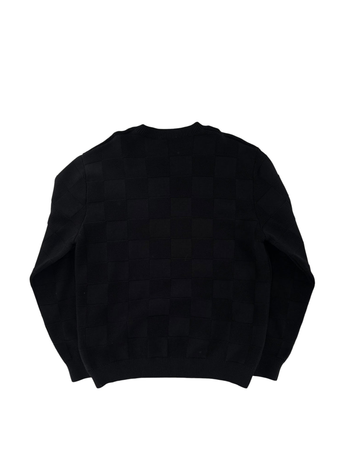 Louis Vuitton Damier Stitch Crewneck Black