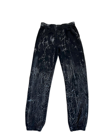 Amiri Sweatpants "Cracked Dye Logo Black"