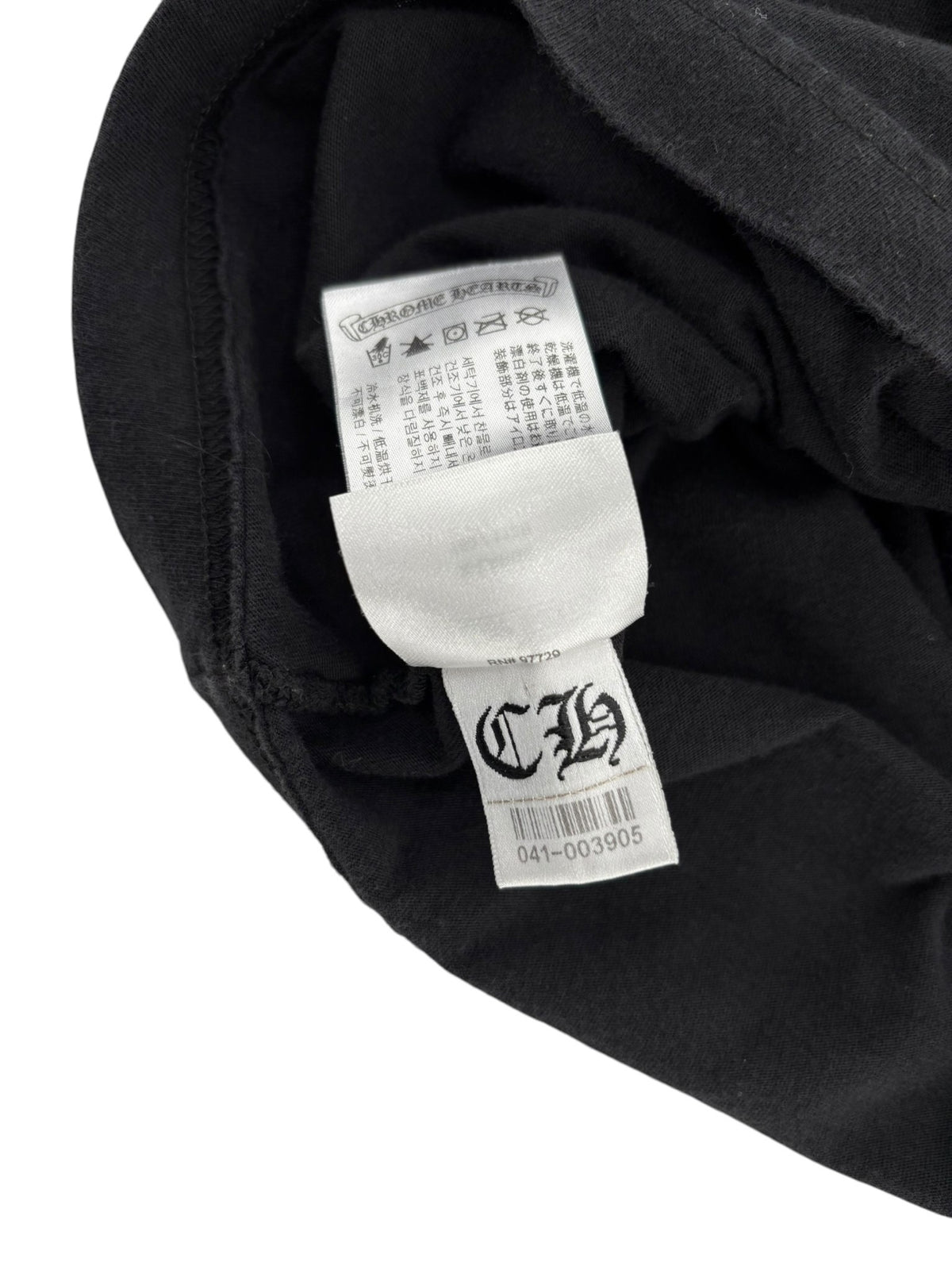 Chrome Hearts Miami Horseshoe Pocket L/S Tee Black